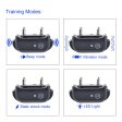 Waterproof and rechargeable dog training collar for 3 dogs
