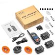 Waterproof and rechargeable dog training collar for 3 dogs