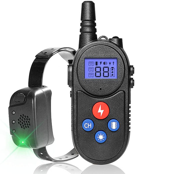 dog training collar with walkie talkie Remote Control Distance Up to 3280Ft