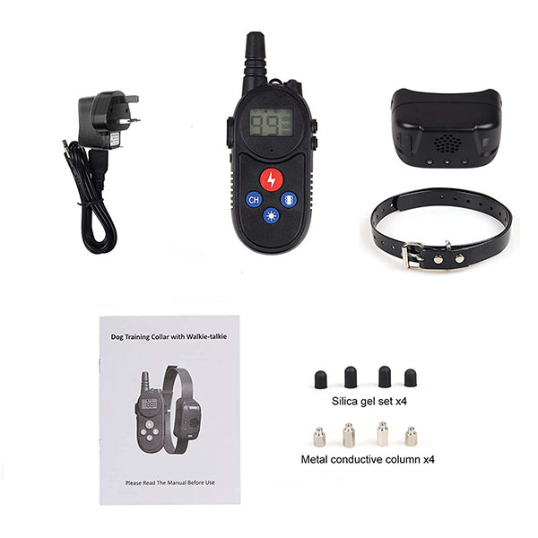 dog training collar with walkie talkie Remote Control Distance Up to 3280Ft