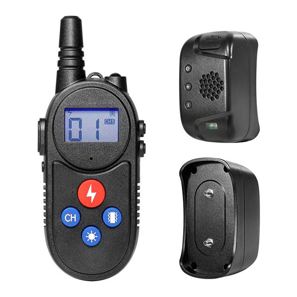 dog training collar with walkie talkie Remote Control Distance Up to 3280Ft for 2 dogs