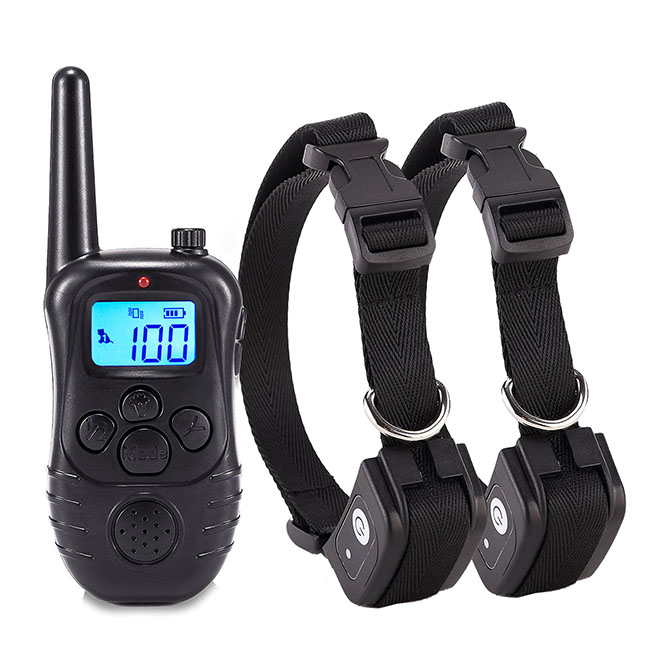 Dog Training Collar with LCD Screen for 2 Dogs
