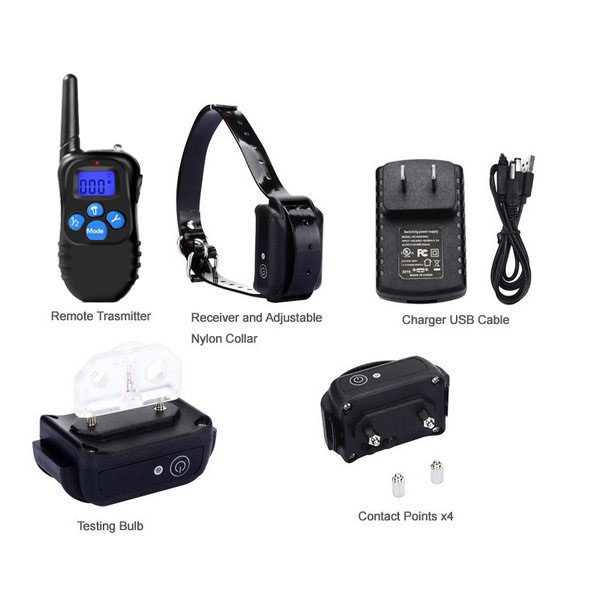 Dog Training Collar with Rechargeable LCD Remote for 1 dog